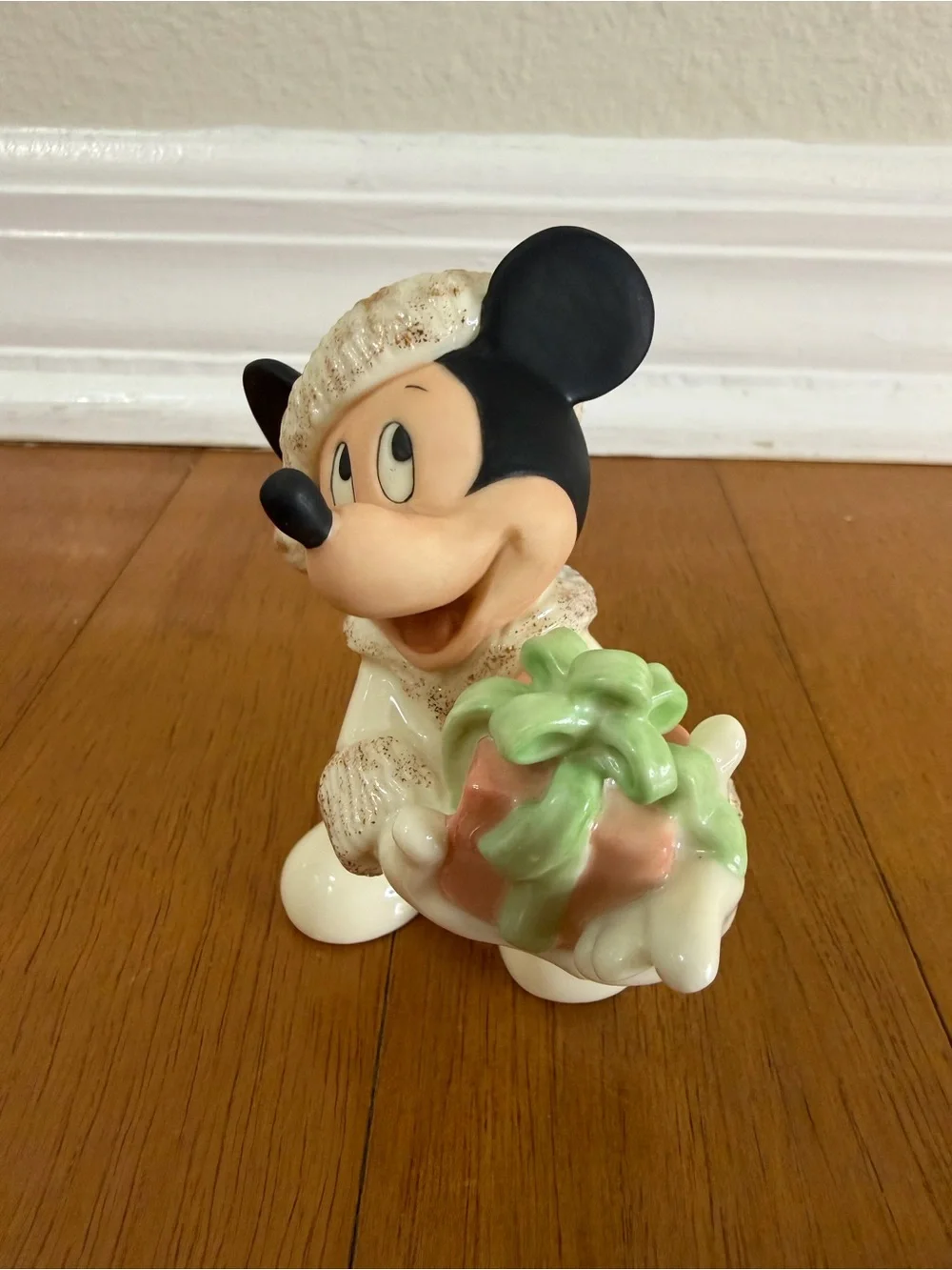 Lenox Disney Christmas with Mickey Figurine 24K Gold w/ Original Box & COA